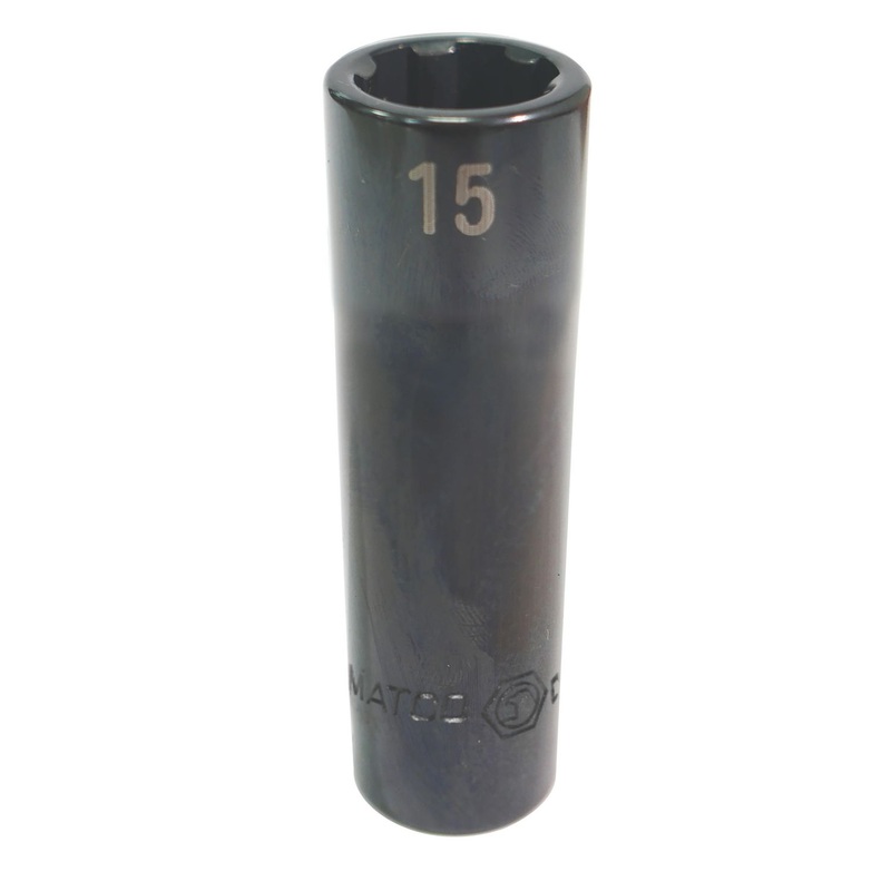 1/2" 15MM METRIC DEEP PRO NON-SLIP IMPACT SOCKET