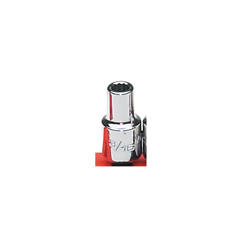 1/4" DRIVE 3/16" SAE 12 POINT CHROME SOCKET