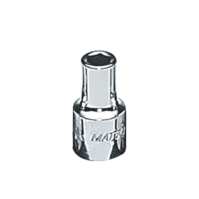 1/4" DRIVE 4MM METRIC 6 POINT CHROME SOCKET