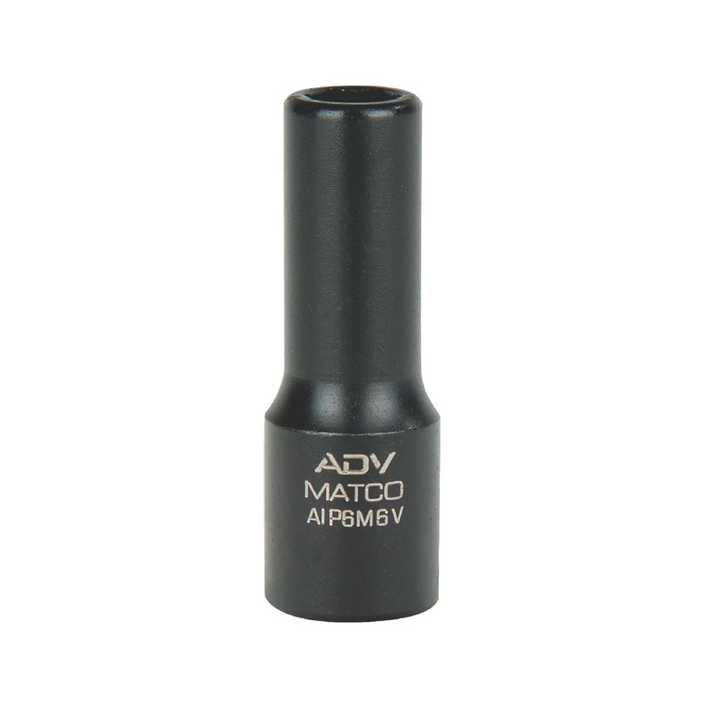 1/4" DRIVE 6MM METRIC 6 POINT MID-LENGTH IMPACT SOCKET