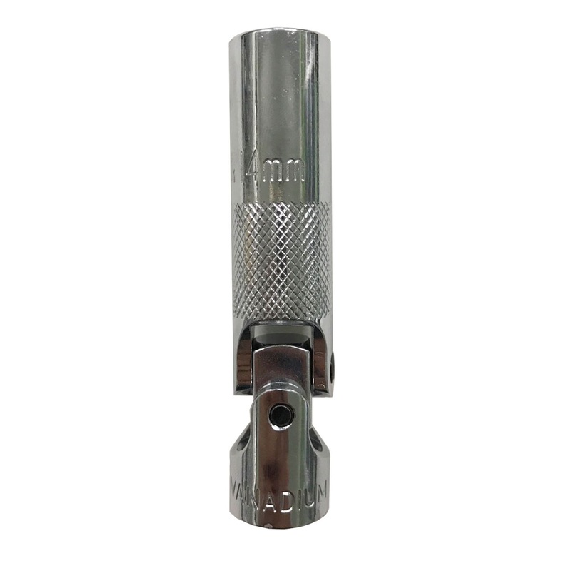 3/8" DRIVE 14MM METRIC 6 POINT UNIVERSAL JOINT CHROME SOCKET