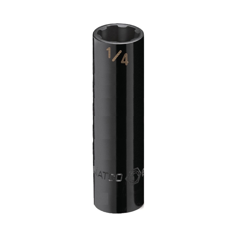 1/4" DRIVE 1/4" SAE 6 POINT DEEP PRO NON-SLIP IMPACT SOCKET