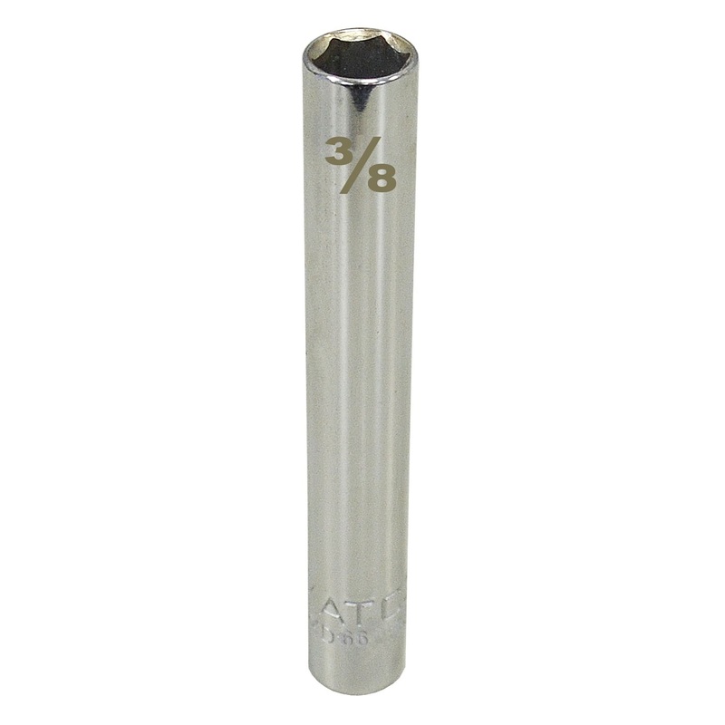 1/4" DRIVE 3/8" SAE 6 POINT EXTRA DEEP SOCKET