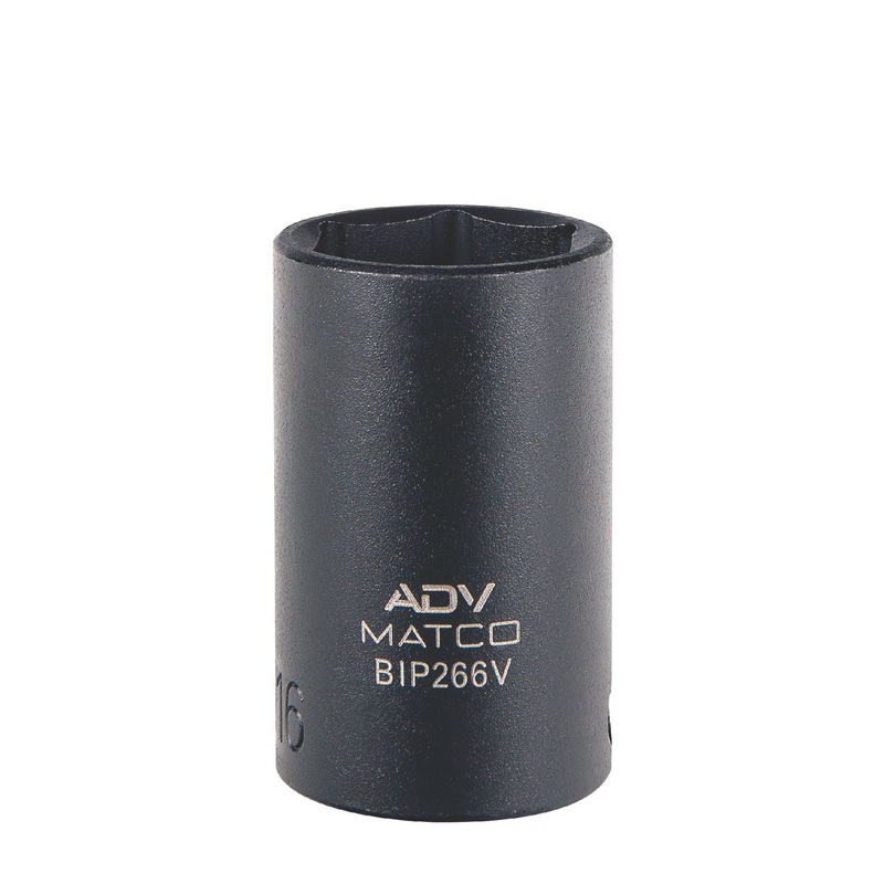 3/8" DRIVE 13/16" SAE 6 POINT MID-LENGTH IMPACT SOCKET