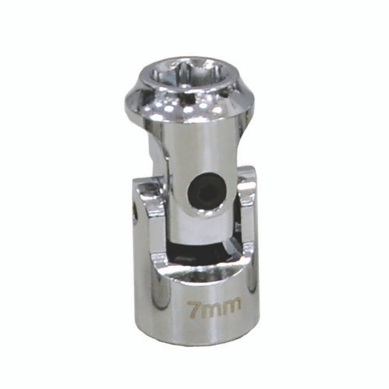 1/4'' DRIVE 7 MM 6 POINT STUBBY UNIVERSAL SOCKET