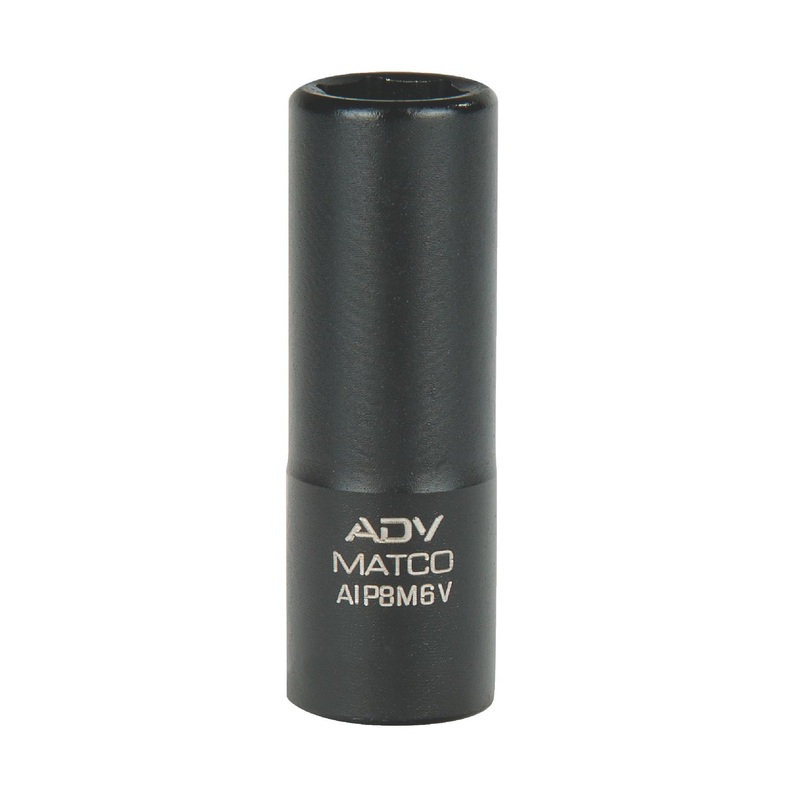 1/4" DRIVE 8MM METRIC 6 POINT MID-LENGTH IMPACT SOCKET