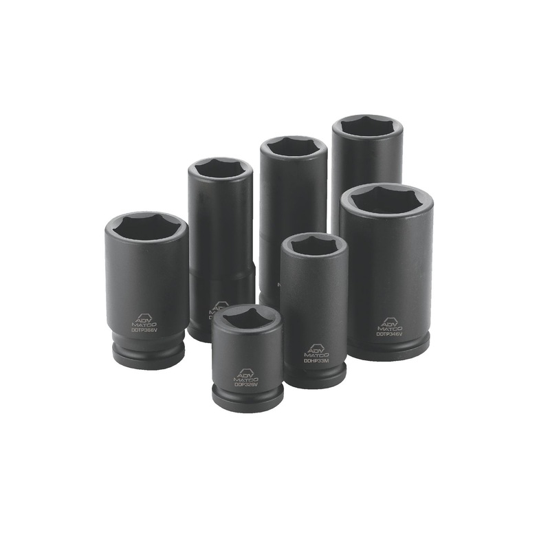 3/4" DRIVE 5 PIECE METRIC/SAE ADV WHEEL SERVICE SOCKET SET