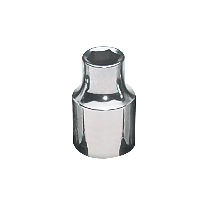3/8" DRIVE 7/16" SAE 6 POINT CHROME SOCKET