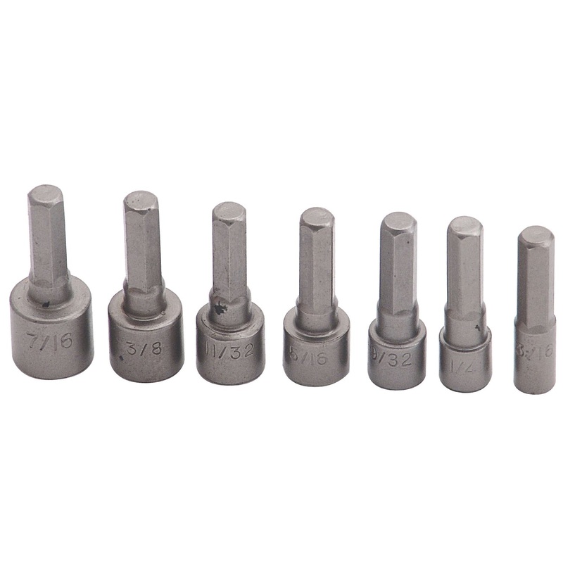 7 PIECE NUTDRIVER BIT SET