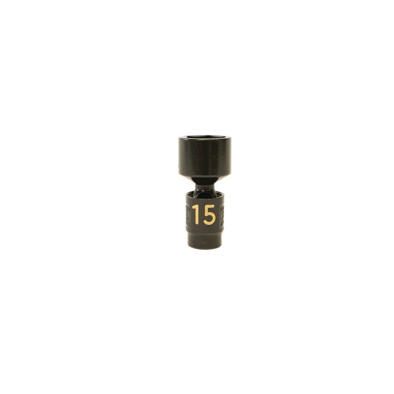 1/4" DRIVE 15MM METRIC 6 POINT UNIVERSAL IMPACT SOCKET