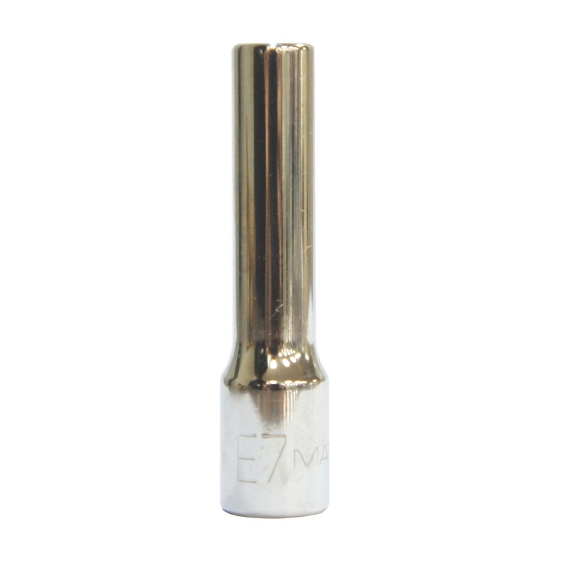 1/4" DRIVE E7 TORX DEEP CHROME SOCKET