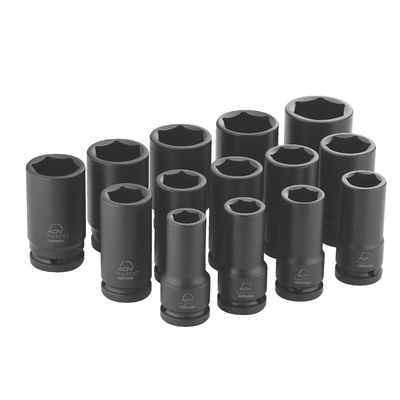 3/4" DRIVE 14 PIECE SAE 6 POINT DEEP ADV IMPACT SOCKET SET