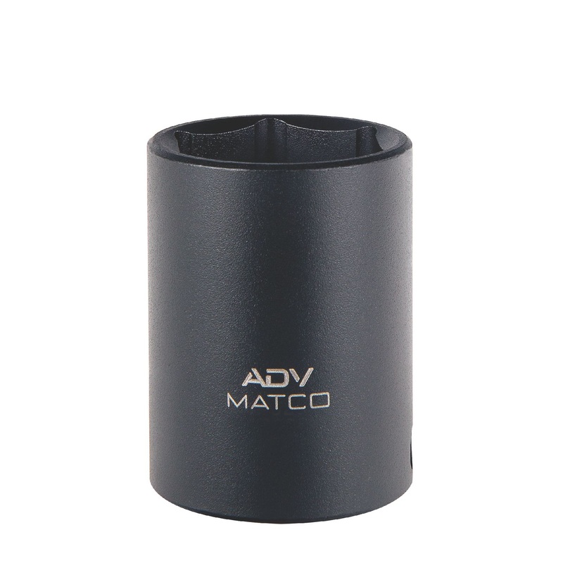 3/8" DRIVE 19MM METRIC 6 POINT MID-LENGTH IMPACT SOCKET