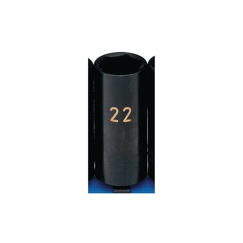 3/8" DRIVE 22MM METRIC 6 POINT DEEP IMPACT SOCKET