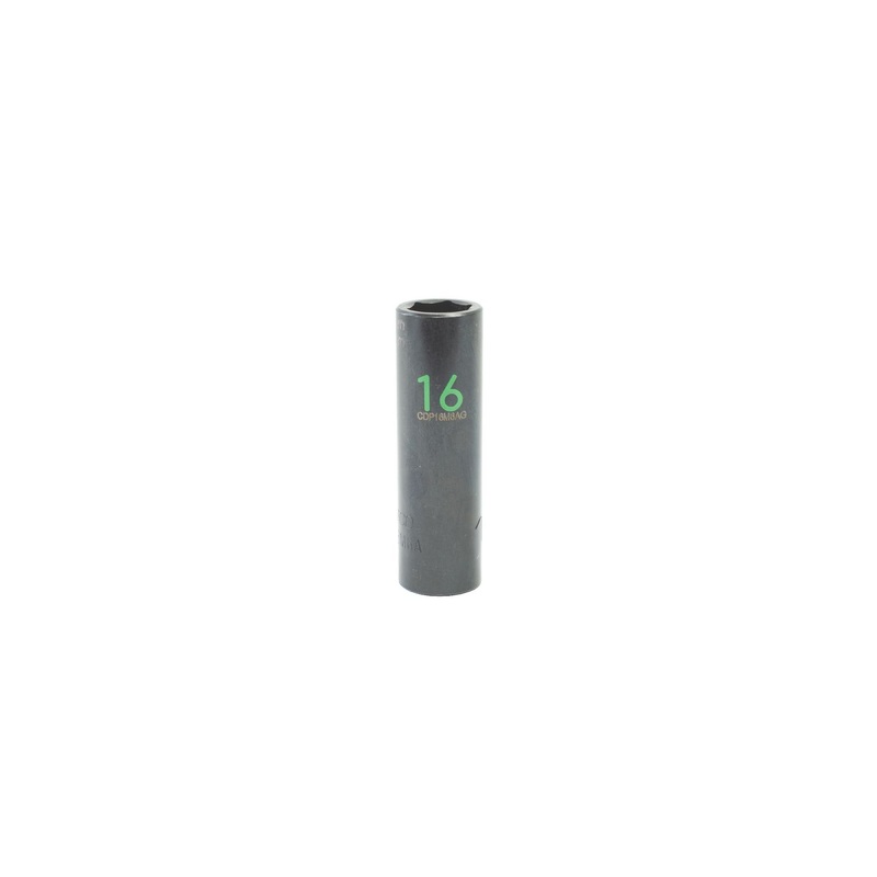 1/2" DRIVE 16MM METRIC 6 POINT DEEP IMPACT SOCKET - GREEN