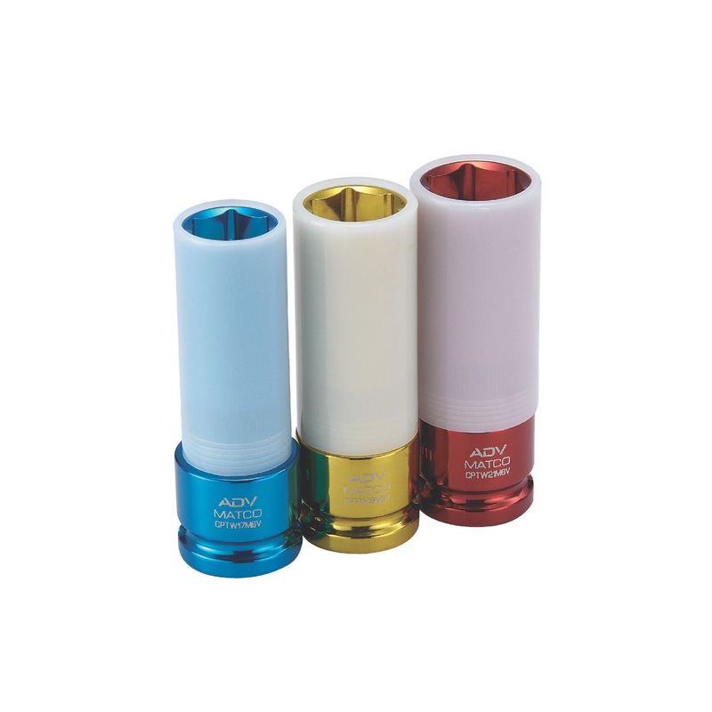 1/2" DRIVE 3 PIECE METRIC 6 POINT ADV LUG/WHEEL NUT PROTECTOR SET