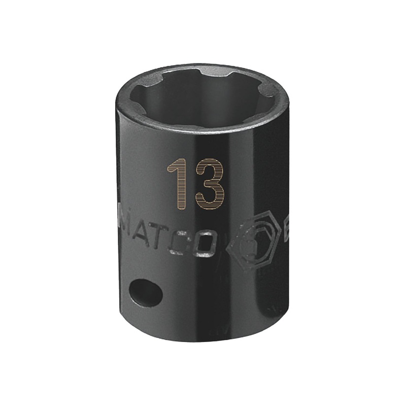 1/4" DRIVE 13MM METRIC PRO NON-SLIP IMPACT SOCKET