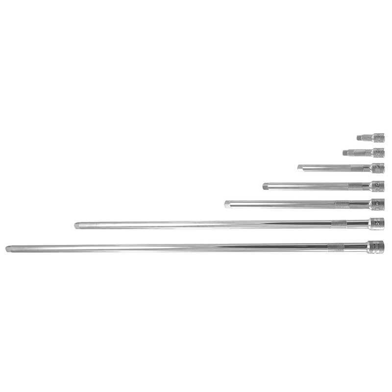 7 PIECE 3/8" DRIVE CHROME EXTENSION SET