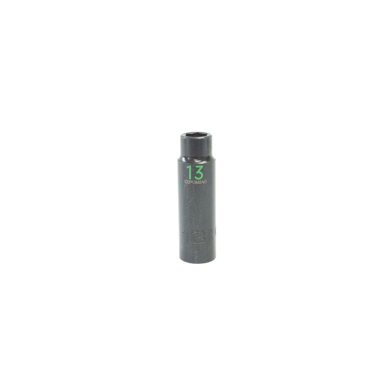 1/2" DRIVE 13MM METRIC 6 POINT DEEP IMPACT SOCKET - GREEN