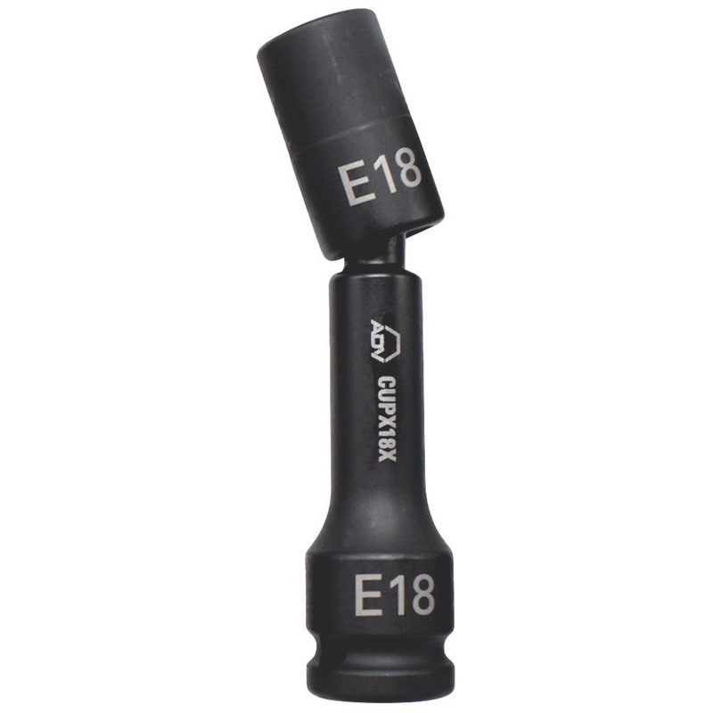 1/2" DRIVE INVERTED TORX ADV PINLESS UNIVERSAL IMPACT SOCKET E18