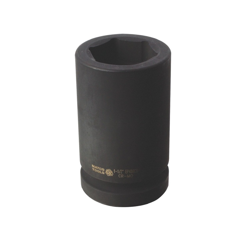 1" DRIVE 1-1/2" SAE 6 POINT WHEEL IMPACT SOCKET