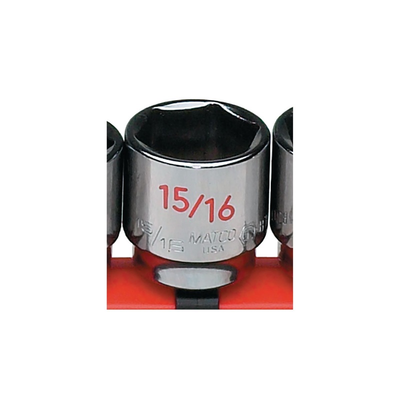 3/8" DRIVE 15/16" SAE 6 POINT CHROME SOCKET