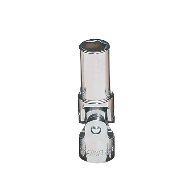 3/8" DRIVE 7/16" SAE 6 POINT DEEP UNIVERSAL CHROME SOCKET