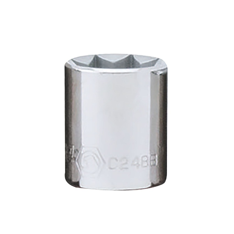 1/2" DRIVE 3/4" SAE 8 POINT CHROME SOCKET