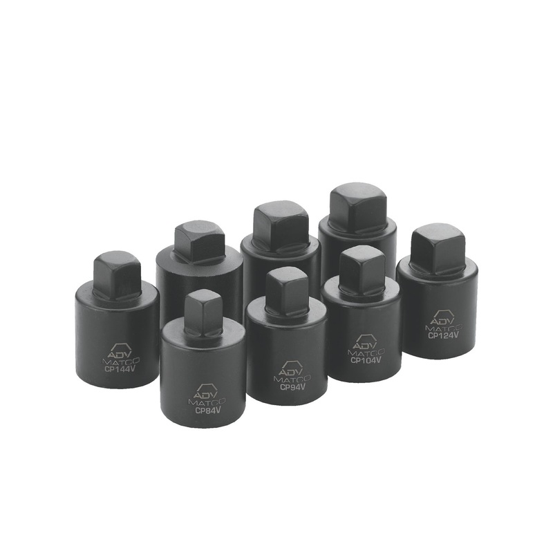 1/2" DRIVE 8 PIECE SAE PIPE PLUG ADV IMPACT SOCKET SET