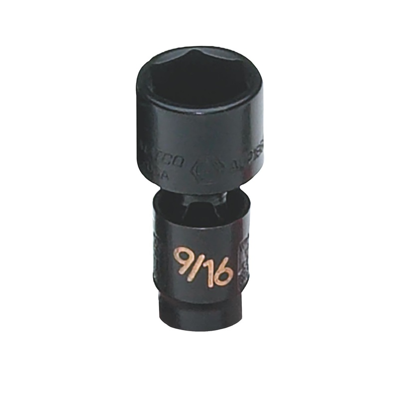 1/4" DRIVE 9/16" SAE 6 POINT UNIVERSAL IMPACT SOCKET