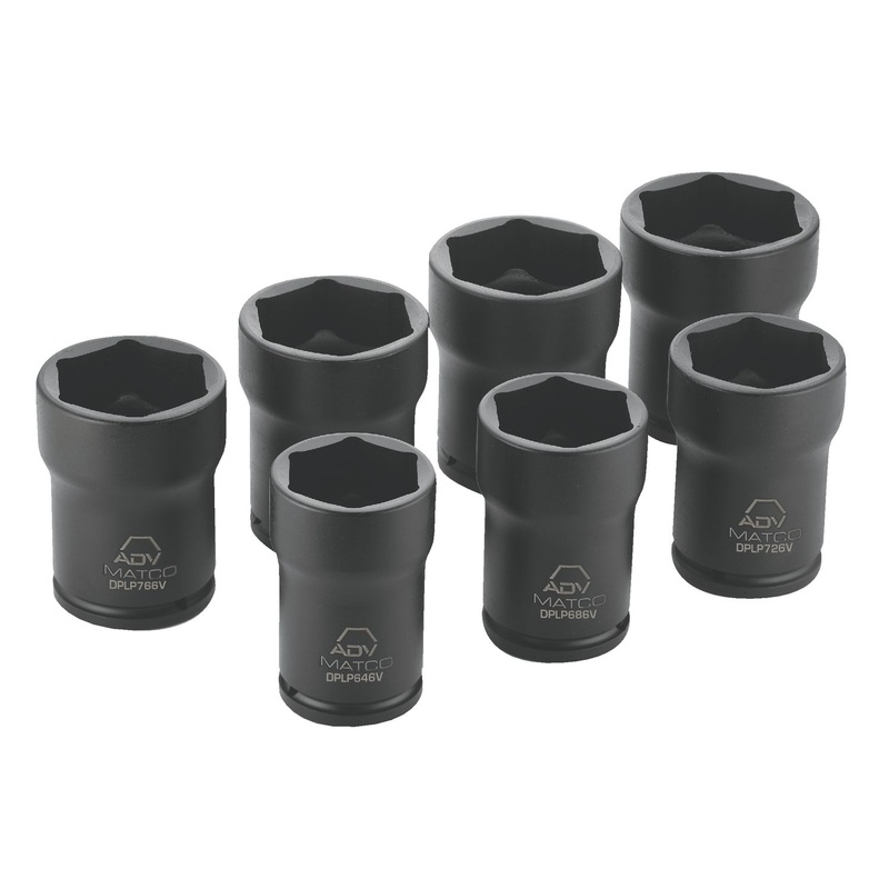 3/4" DRIVE 7 PIECE SAE ADV WHEEL SERVICE SOCKET SET