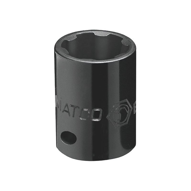1/4" DRIVE 1/2" SAE 6 POINT PRO NON-SLIP IMPACT SOCKET