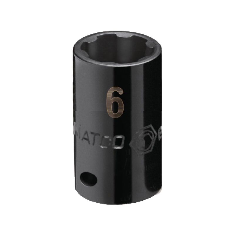 1/4" DRIVE 6MM METRIC PRO NON-SLIP IMPACT SOCKET
