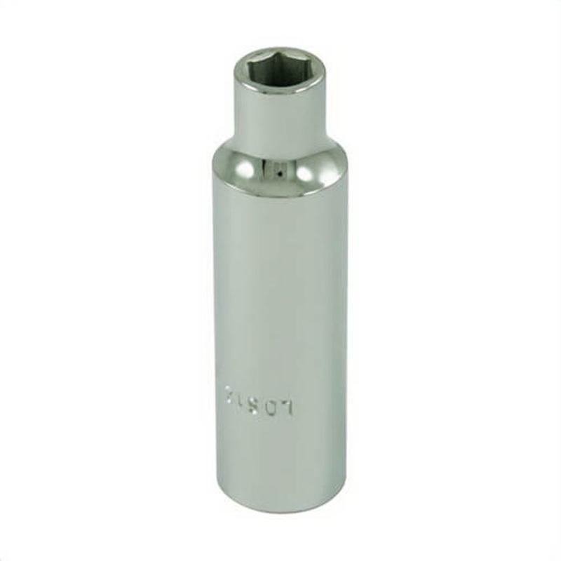 Gray Tools LDS12 Deep Socket, Imperial, 1/2 in, 3/8 in Hex Socket, 6 Points