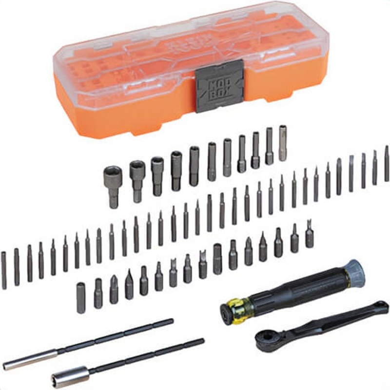 Klein 32787 Precision Ratchet and Driver System, Steel, 64 pc