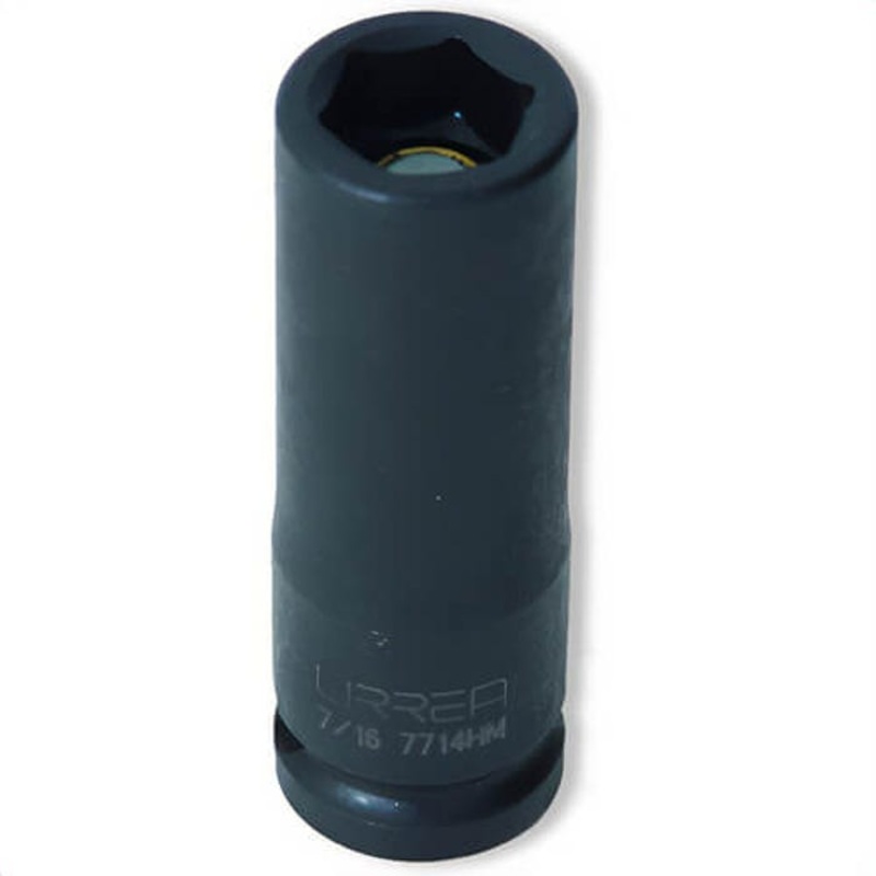 Urrea 5214 Square Socket, 3/8 in, 12-Point, 7/16 in Chrome Socket