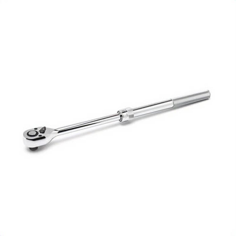 Crescent CRW12EXT Extendable Ratchet, Imperial, 1/2 in Drive, 17-1/2 in OAL, Teardrop Head Shape, 5 Minimum Arc Swing