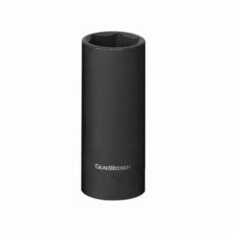 GearWrench 84336N Socket, Deep Length, Impact Rated, Metric, 3/8 in Drive, 13 mm Socket, 2.48 in OAL, 0.906 in Opening Depth