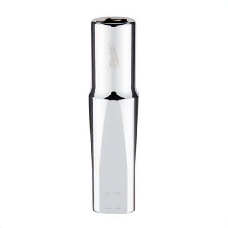 Milwaukee 45-34-0010 Deep Socket with Four Flat Sides, 3/8 in Drive, 10 mm Metric