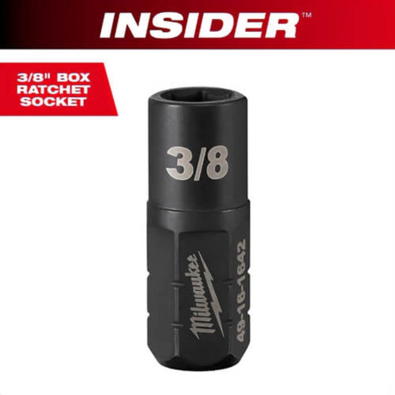Milwaukee 49-16-1642 Insider Box Ratchet Socket 6-Point, 3/8 in