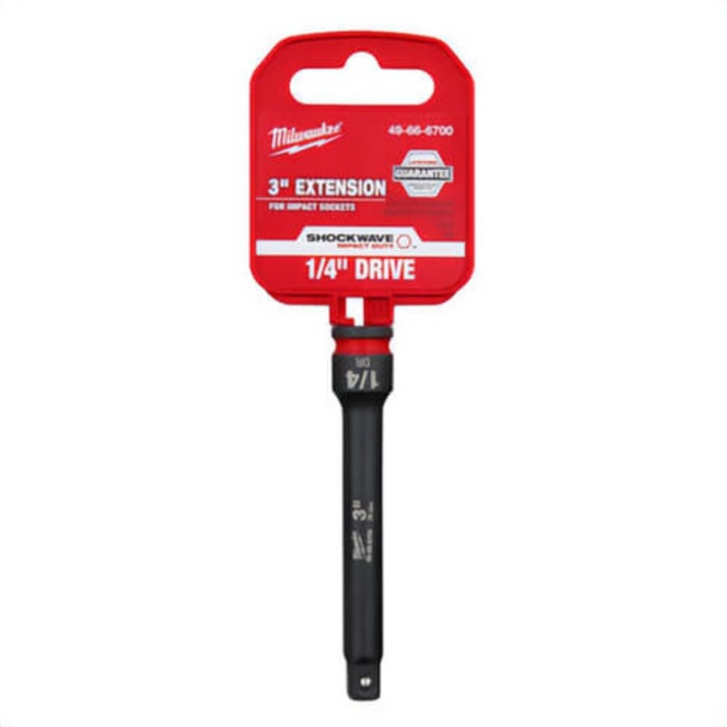 Milwaukee 49-66-6700 ShockWave Impact Duty Socket Extension, 1/4 in Drive, 3 in