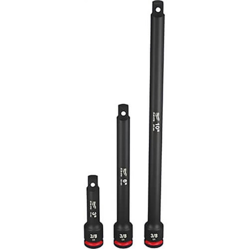Milwaukee 49-66-6714 ShockWave Impact Duty Extension Set, 3/8 in Drive, 3 pc
