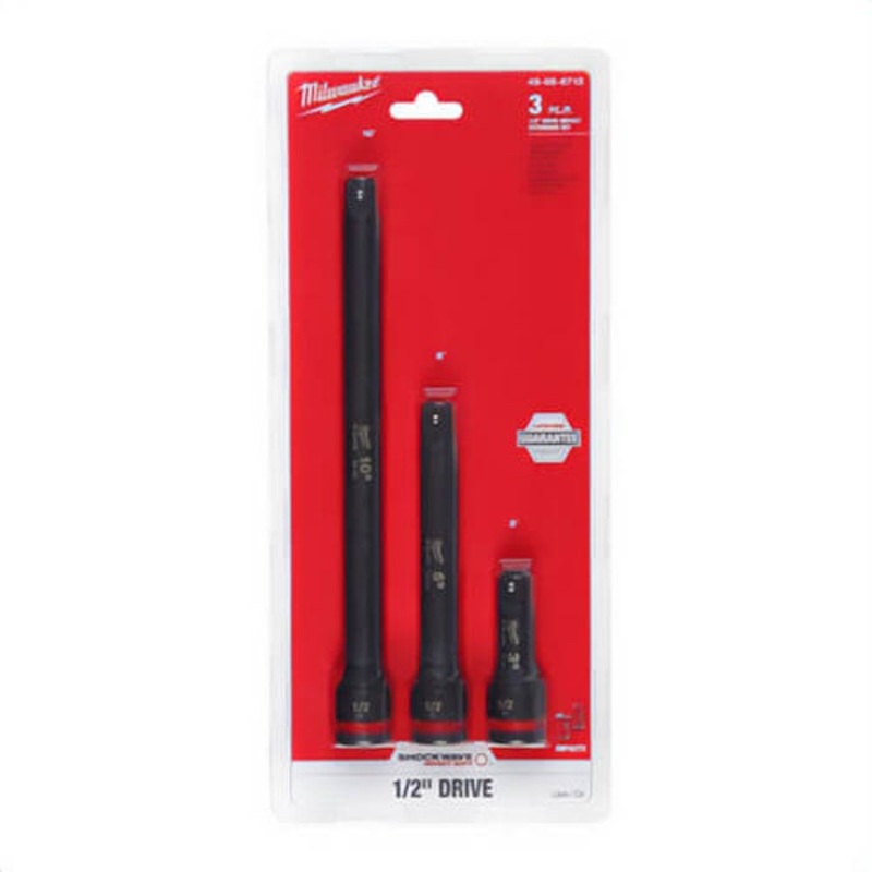 Milwaukee 49-66-6715 ShockWave Impact Duty Extension Set, 1/2 in Drive, 3 pc