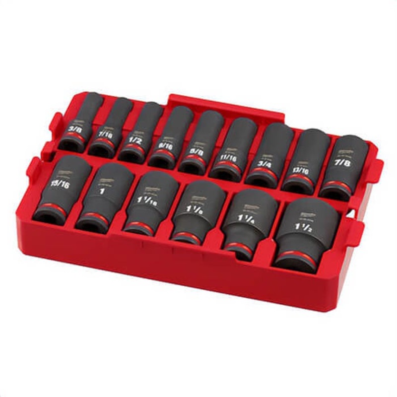 Milwaukee 49-66-6817 49-66 Socket Tray Set, 6 Points, 15 pc