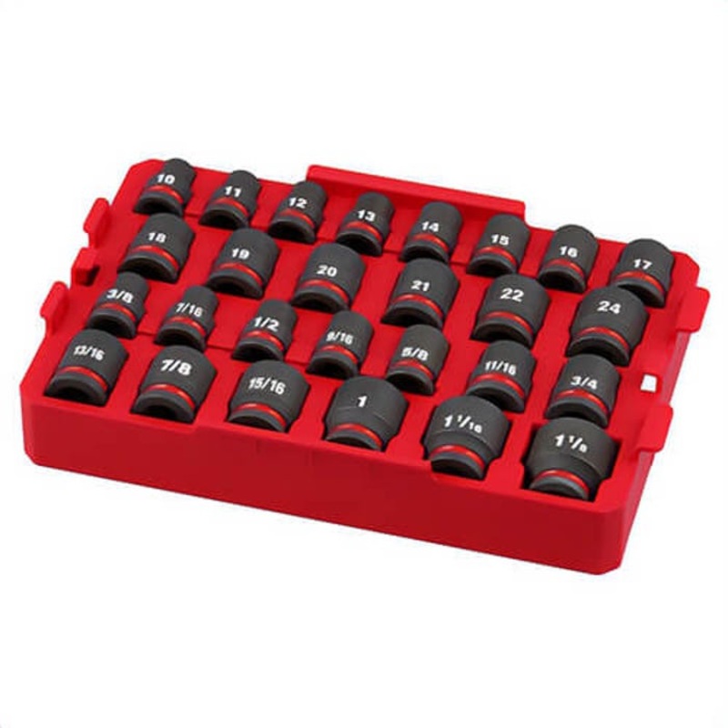 Milwaukee 49-66-6819 49-66 Socket Tray Set, 6 Points, 27 pc