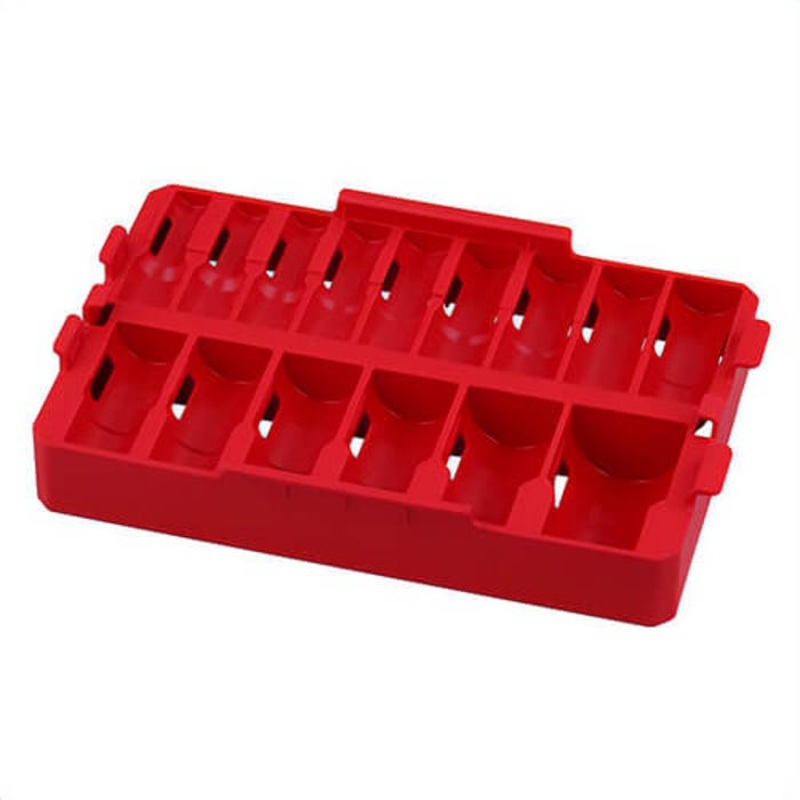 Milwaukee 49-66-6832 49-66 Socket Tray, 1/2 in Drive, 15 pc, 11.99 in OAL