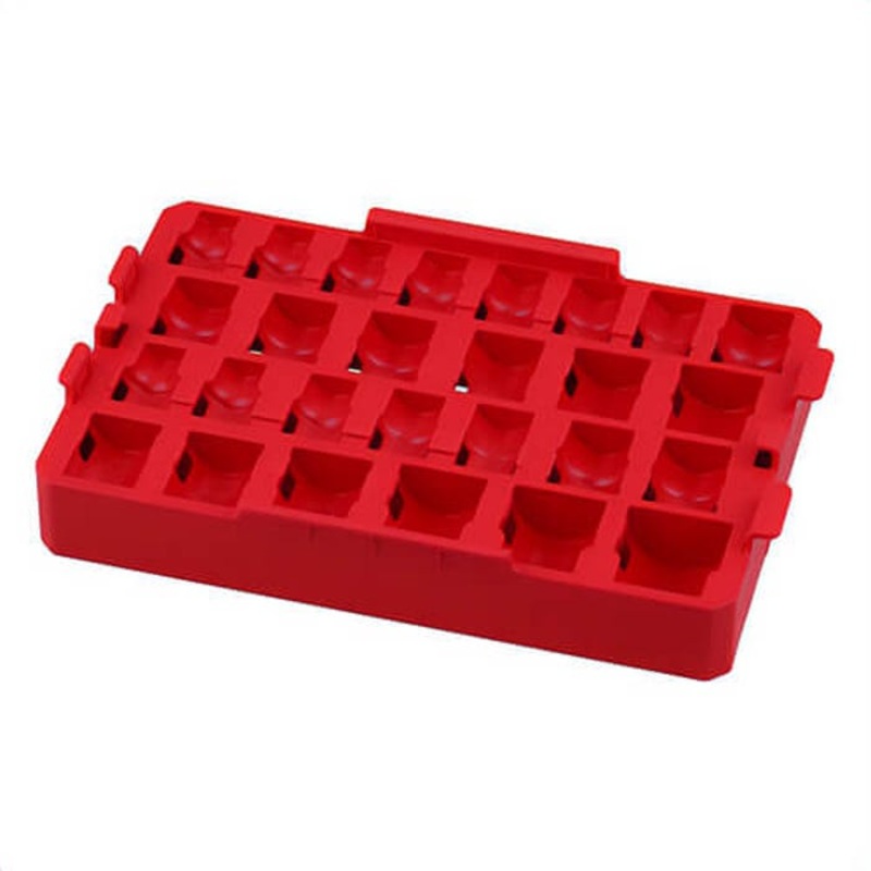 Milwaukee 49-66-6834 49-66 Socket Tray, 1/2 in Drive, 27 pc, 11.99 in OAL