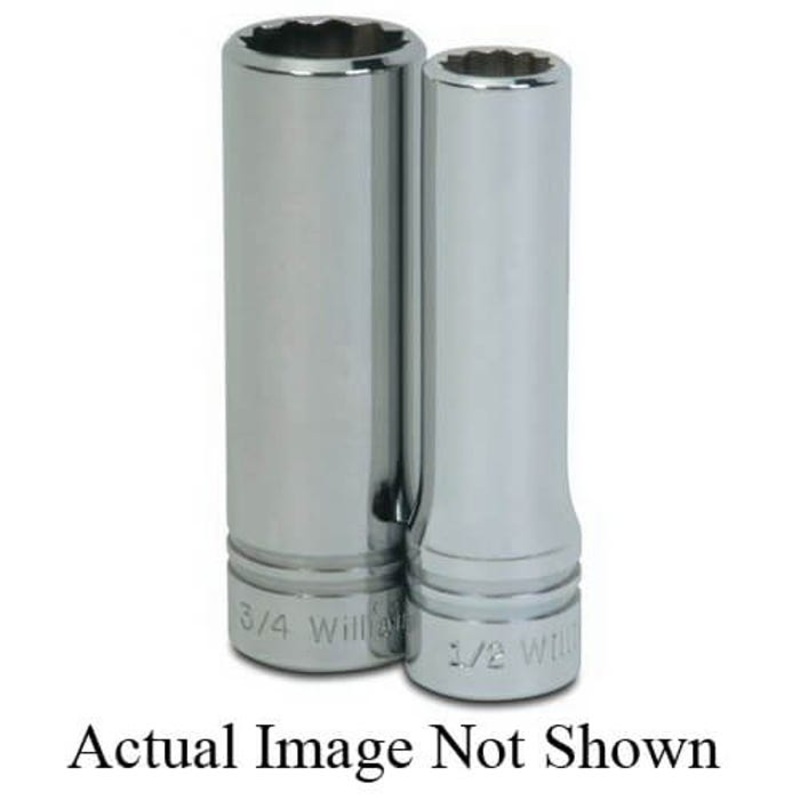 Williams SD-1232 Supertorque Socket, 1/2 in, 1 in Deep Length Socket