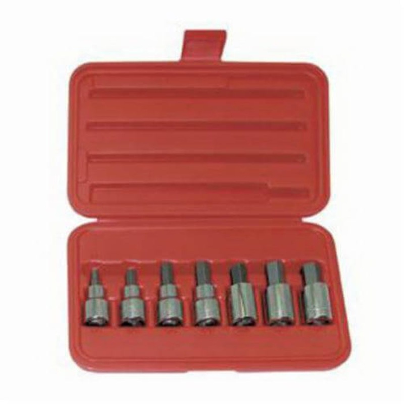 Wright 405 Socket Bit Set, 1/4 to 5/8 in Hex, 1/2 in Drive