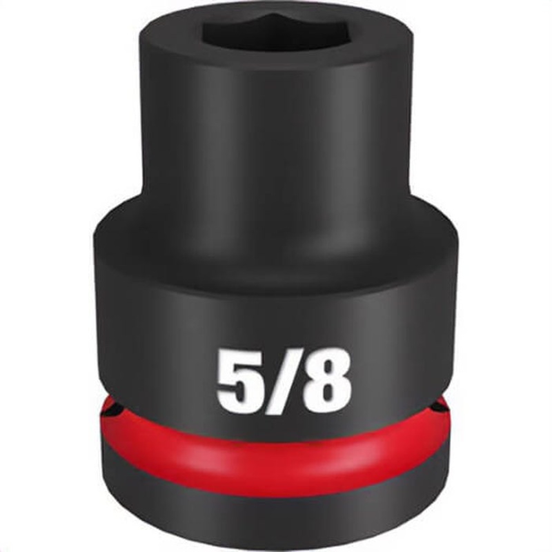 Milwaukee 49-66-6301 ShockWave Impact Duty Socket, 3/4 in Hex Drive, 5/8 in Standard Socket, 6 Points